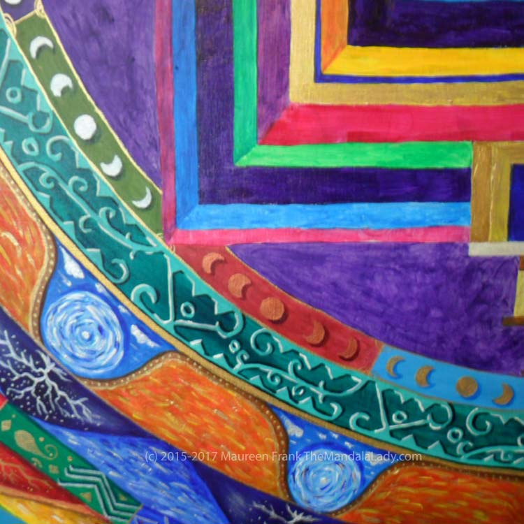 Archangel #1 Mandala: 04 - Moon shadows