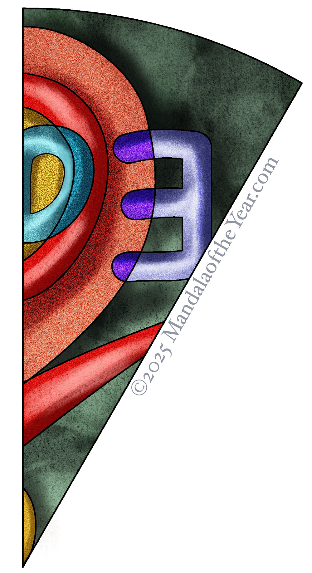Mandala of the Year 25-07 Solace — in color